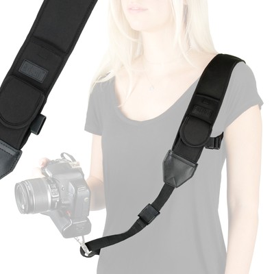 Adjustable Neoprene Digital Camera Strap with Safety Strap