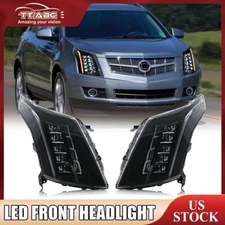 2X Full LED Headlights Fits 2010-2016 Cadillac SRX Halogen Projector Front Lamp