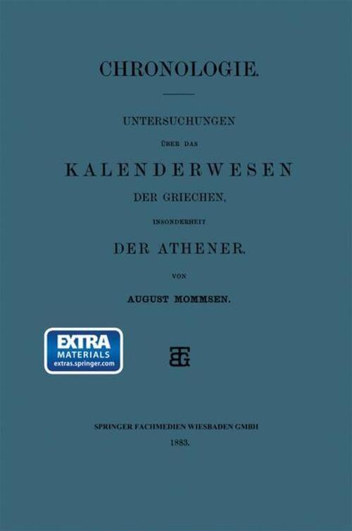 Thumbnail - August Mommsen | Chronologie | Taschenbuch | Deutsch | Paperback |
