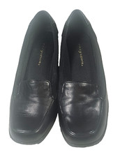 Easy Spirit Black Size 7 Leather Slip On Clog