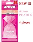 4x Areon PEARLS Kaugummi Auto Lufterfrischer Qualität Parfüm Büro Taxi Duft