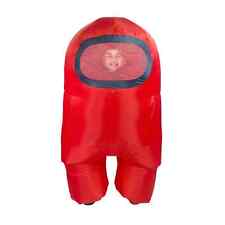 Amongst Us Imposter Sus Crewmate Inflatable Child Costume Red