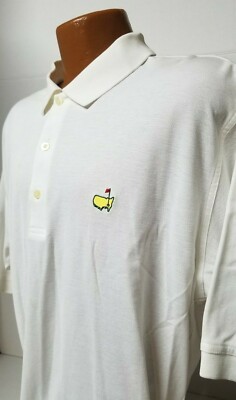 MASTERS Polo ''Classic'' White Polo from the AUGUSTA NATIONAL Golf Shop Mens XL