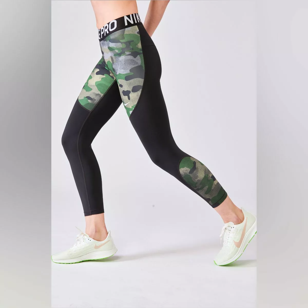 Nike Pro Camo Compression 7/8 Length Tights BV3098-723 Size : S