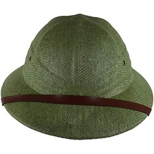 Straw Woven Men's Breathable Shade Seagrass Pith Safari Jungle Helmet Hat