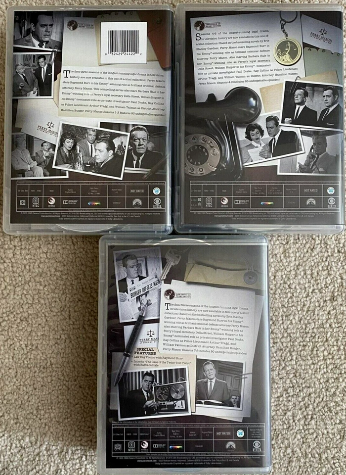Perry Mason: The Complete Series DVD Set - Seasons 1-9 (72 Discs) *NEW FREE SHIP - Image 3 of 3