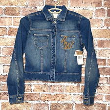 Nwt Rocawear Women's Denim Long Sleeve Jacket - Size Large R97863x Logo