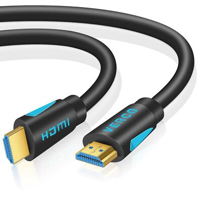 1.5m Flach Kabel HDMI 2.1 4K 8K UHD Ultra HD 3D High Speed Ethernet e ARC CEC