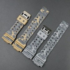 16mm Resin Watchband Strap Bracelet Black For Casio G-Shock GA-100 110 GD-120