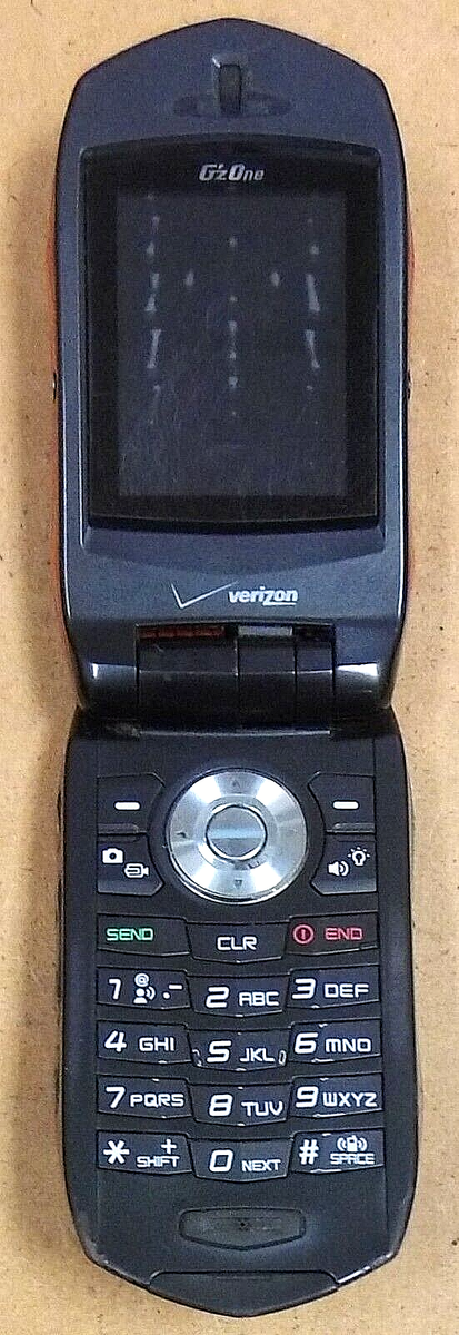 Casio Gz'One Boulder C711 - Orange ( Verizon ) Very Rare Flip