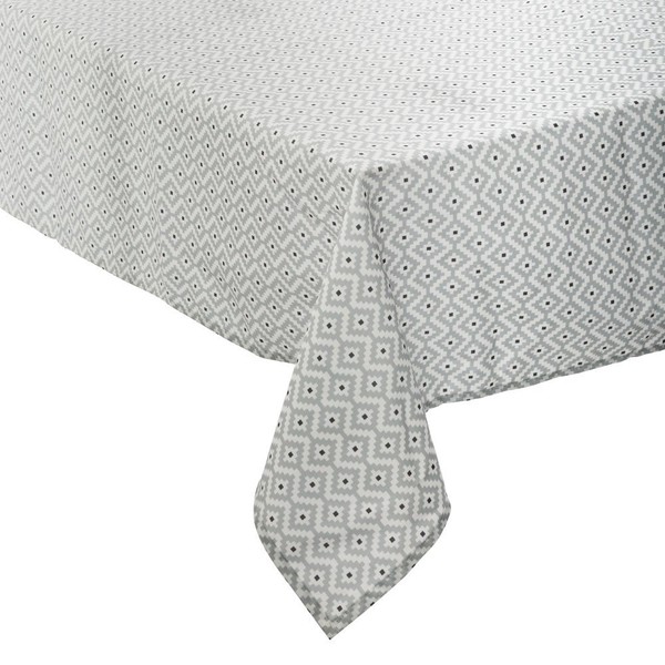 Tischdecke, Schmutzabweisend, Ethno-Druck, 140 X 240 Cm, Grau-image