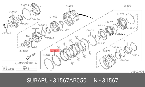 Genuine OE Plate-Ret Tm 31567AB050 for Subaru 31567-AB050 | eBay.de