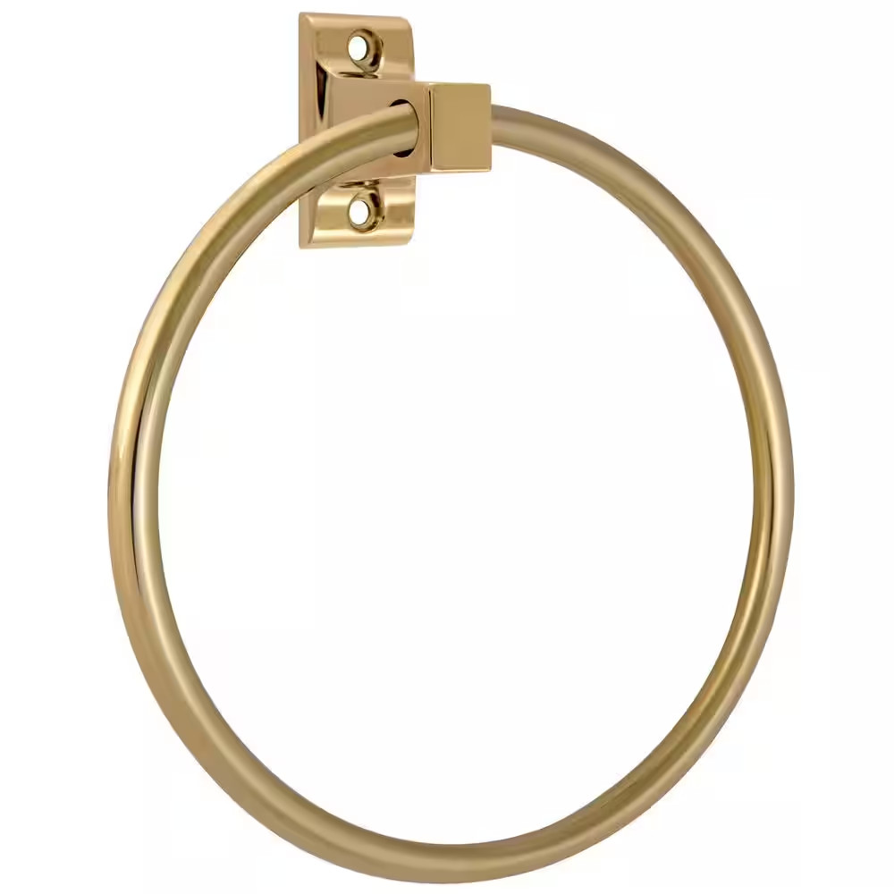 Ring For Bathroom, Polished Brass