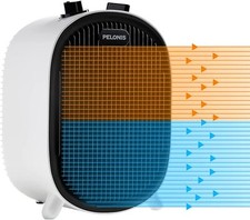 2in1 Ventilator Lüfter & Heizlüfter Heizer Heizung Heizgerät Elektroheizer Weiss