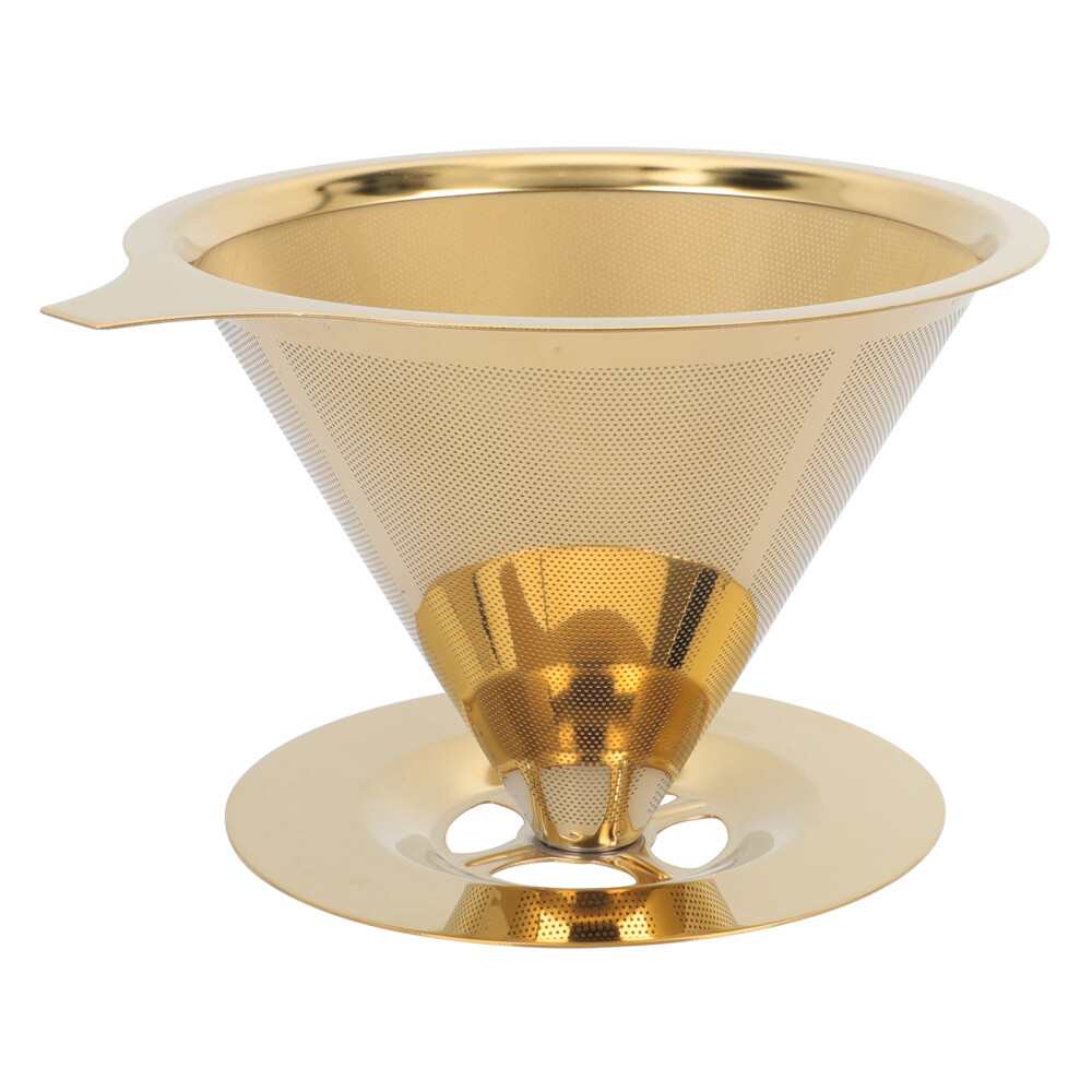 Double Layer Slow Drip Coffee Filter for Single Cup Brewing