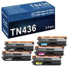 GATAPO® 5PK TN436 Toner Set for Brother HL-L8360CDWT HL-L9310CDW MFC-L8690CDW