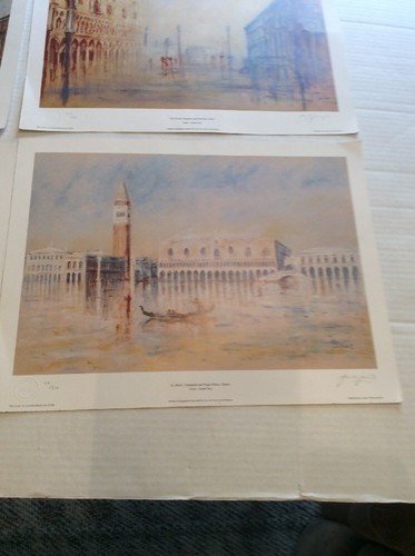 Justin Tew Set Of 4 Prints Signed Numbered Venice Limited Edition Prints - Picture 5 of 12