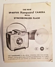 VINTAGE EARLY 1960s Spartus Vanguard Camera with Synchronized Flash INSTRUCTIONS
