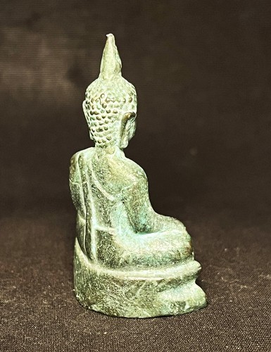 OLD THAI BUDDHA AMULET, PHRA CHIANG SAEN ( SING 3 ) BRONZE Goodness and Success - Picture 4 of 7