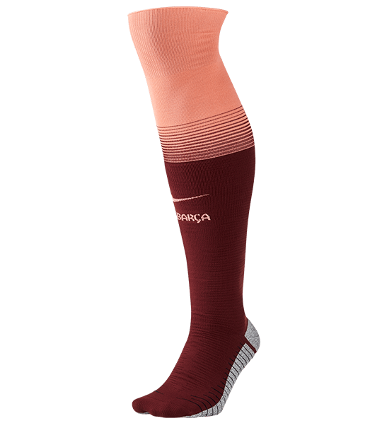 NIKE BARCELONA FC GRIP OVER THE CALF FOOTBALL SOCKS MAROON SX6976-669 