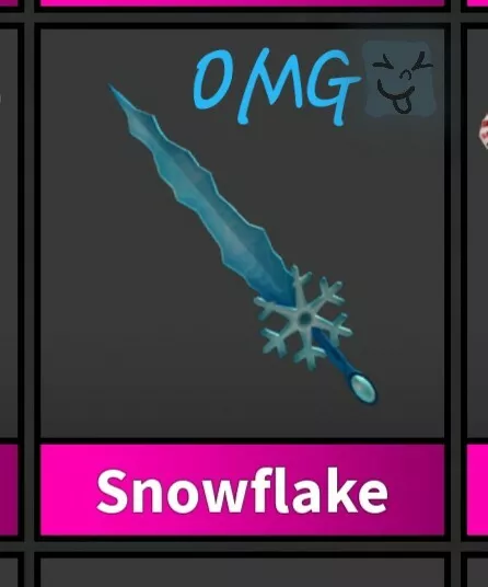 Roblox Murder Mystery 2 Mm2 godlys SNOWFLAKE