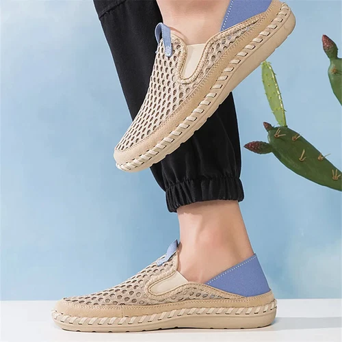 Summer Mesh Breathable Men's Shoes Lightweight Sneakers Footwear Comfy Slip-on - Picture 12 of 25