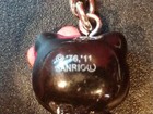 Hello Kitty San Rio '76 '11 Black Red White Keychain Keyring  — photo 3