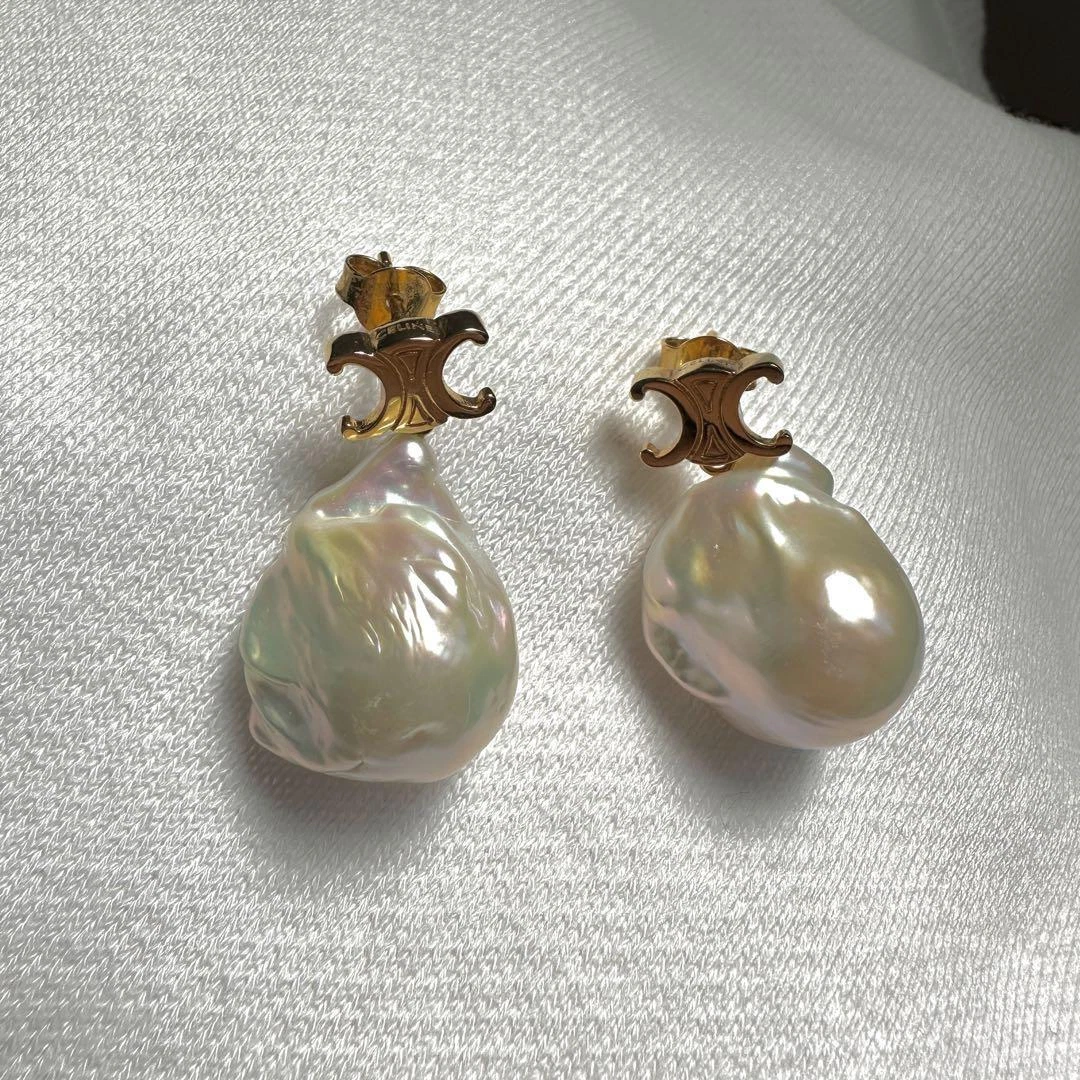 Celine on sale pearl earrings