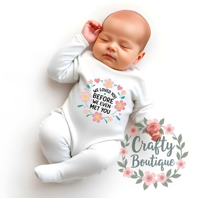 Neu Baby Geschenkset, Neugeborene Babyparty, Wir liebten dich bevor wir dich trafen - 1430