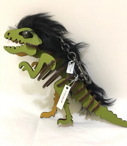 New Coach 58498 Medium Mohawk Dinosaur Rexy Bag Charm KeyChain
