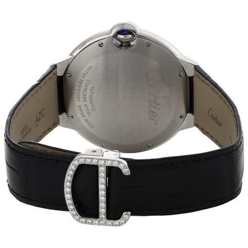 Ballon Bleu De Cartier 42mm Silver Dial Diamond Watch Ref. # W69016Z4 3.50 CT. - 第 6/11 張圖片
