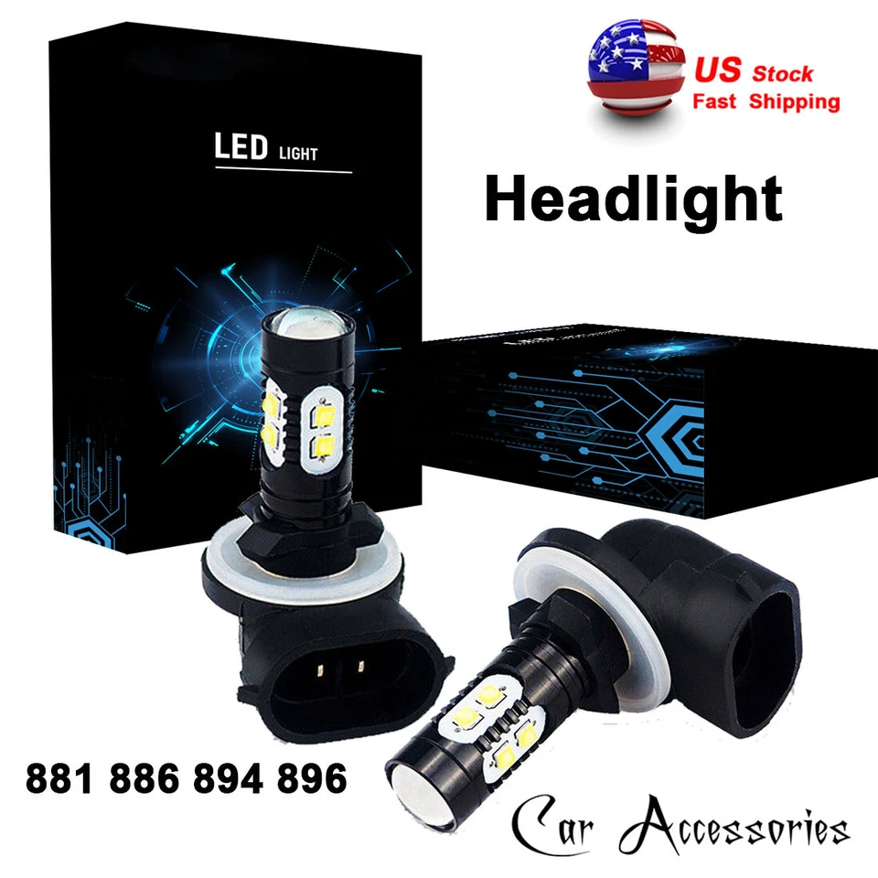 2 peças lâmpada de farol de LED 6000K para Polaris ACE Ranger Sportsman branca 4030048 - Imagem 4 de 4