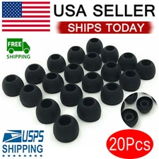 20 Pcs Premium Ear Tips Silicone Replacement Earbud Earbuds