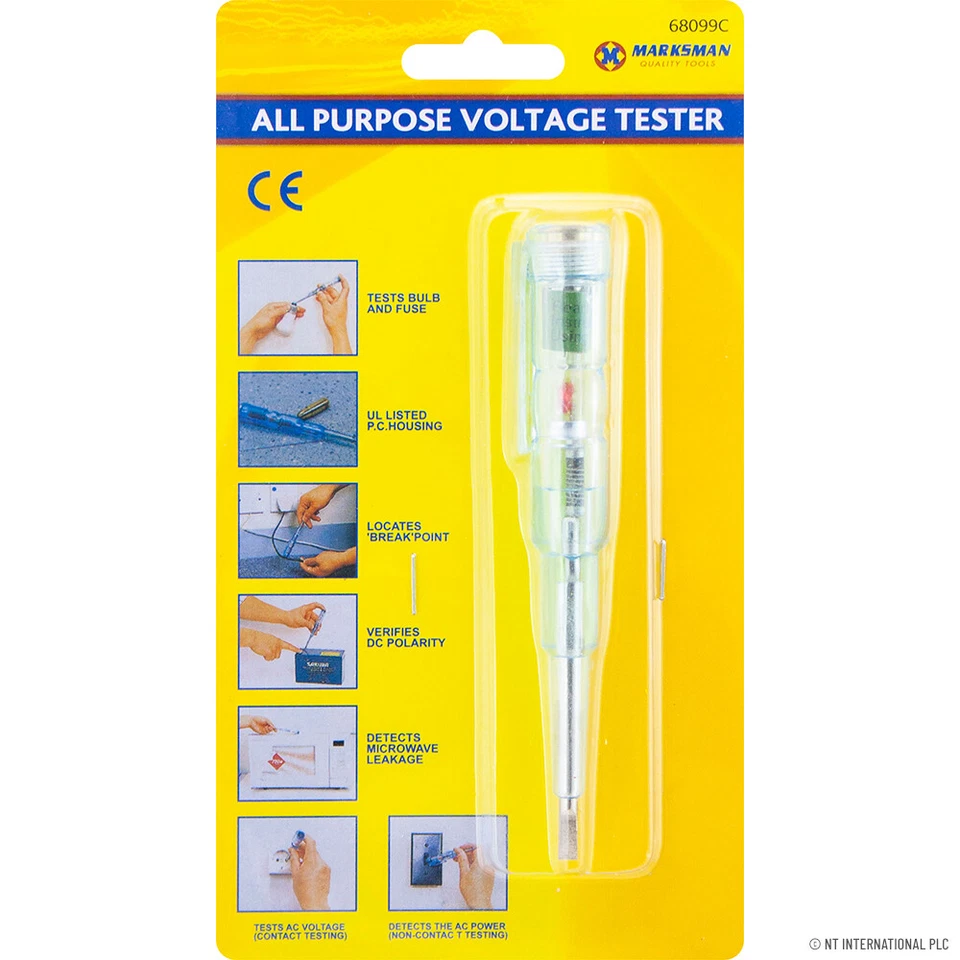 NTI ALL WEATHER WATER RESISTANT ELECTRICAL VOLTAGE TESTER SCREWDRIVER AC DC POWER