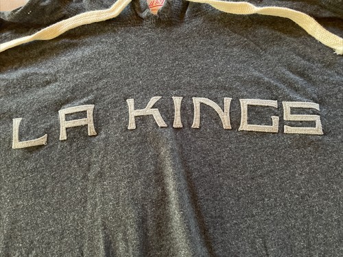 Los Angeles Kings Mitchell & Ness Hooded Shirt Men’s MEDIUM - Picture 2 of 4