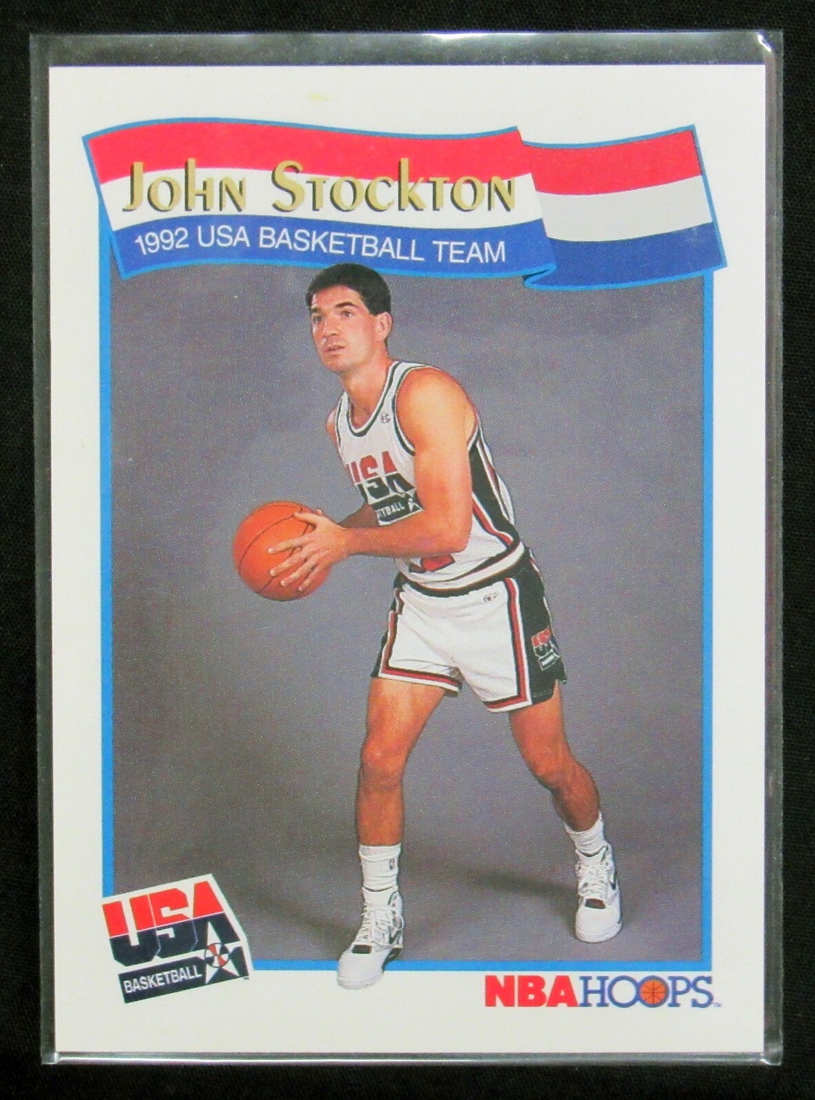John Stockton 1991 NBA Hoops 1992 USA Basketball Team Card EBay john-stockton-1991-nba-hoops-1992-usa-basketball-team-card-ebay
