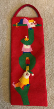 Needlepoint Christmas Wall Hanging Joy Elves