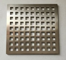 Newport Brass 233-601/15 6" Square Shower Drain Grid, Polished Nickel
