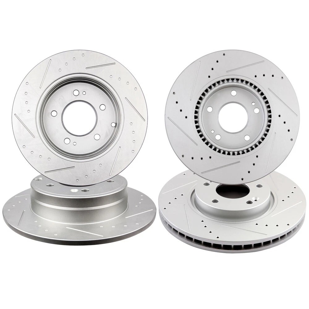 Front & Rear Brake Rotors Set of 4 for 2006-2009 2010 Hyundai Sonata 3.3L V6