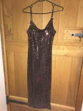 PRETTYLITTLETHING midi sequin dress size 8