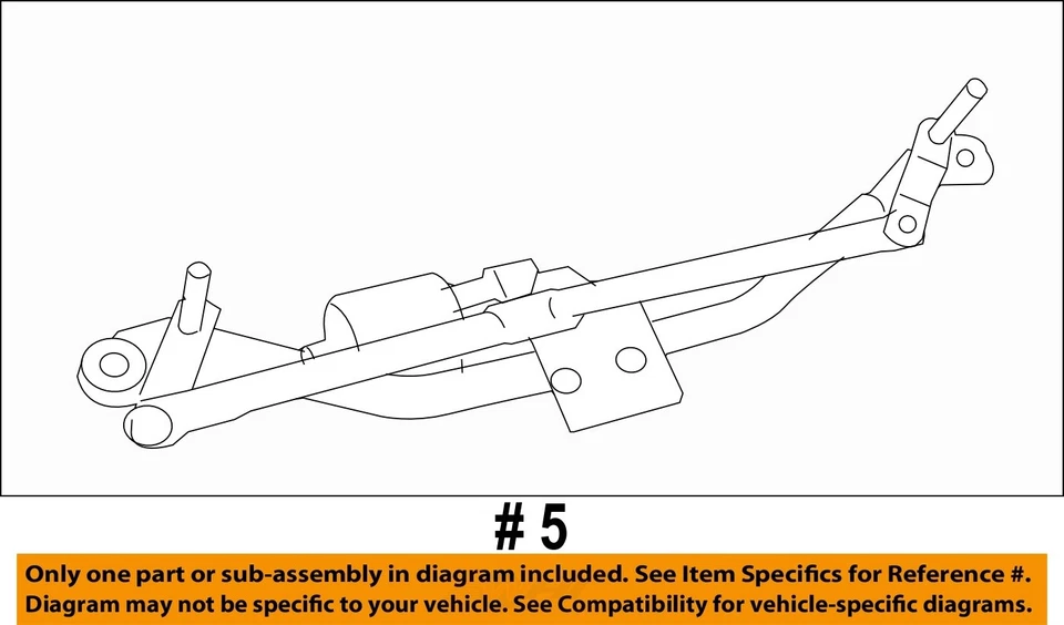 Used Windshield Wiper Motor fits: 2011 Dodge Journey includes linkage Grade A - Image 4 of 4