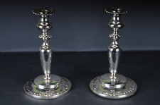 2 Klassische Silber Kerzenleuchter 925 Sterling Deutschland Alt-Heidelberg