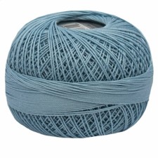 Lizbeth Egyptian Cotton Crochet Thread Size 10 Color 655 Light Wedgewood Blue