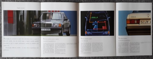 Mercedes Benz 190 Range Brochure 1990 - 2.0 2.6 2.0D 2.5D - Picture 8 of 10