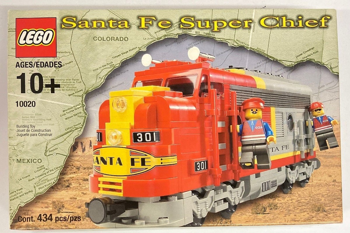 LEGO Santa Fe Super Chief 10020 Train Set 2002 Sealed Retired Rare 