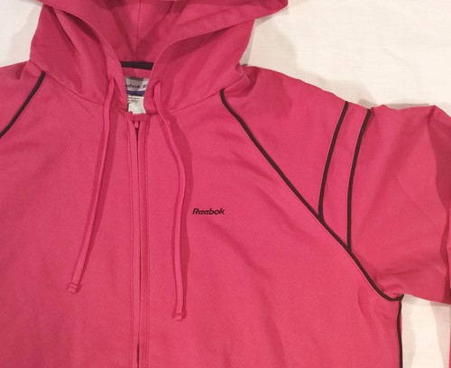 Nueva Chaqueta Rompevientos Reebok con Cremallera Completa con Capucha Para Mujer Mediana Nueva con Etiquetas - Imagen 2 de 7