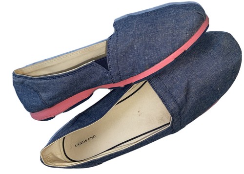 blue canvas flats