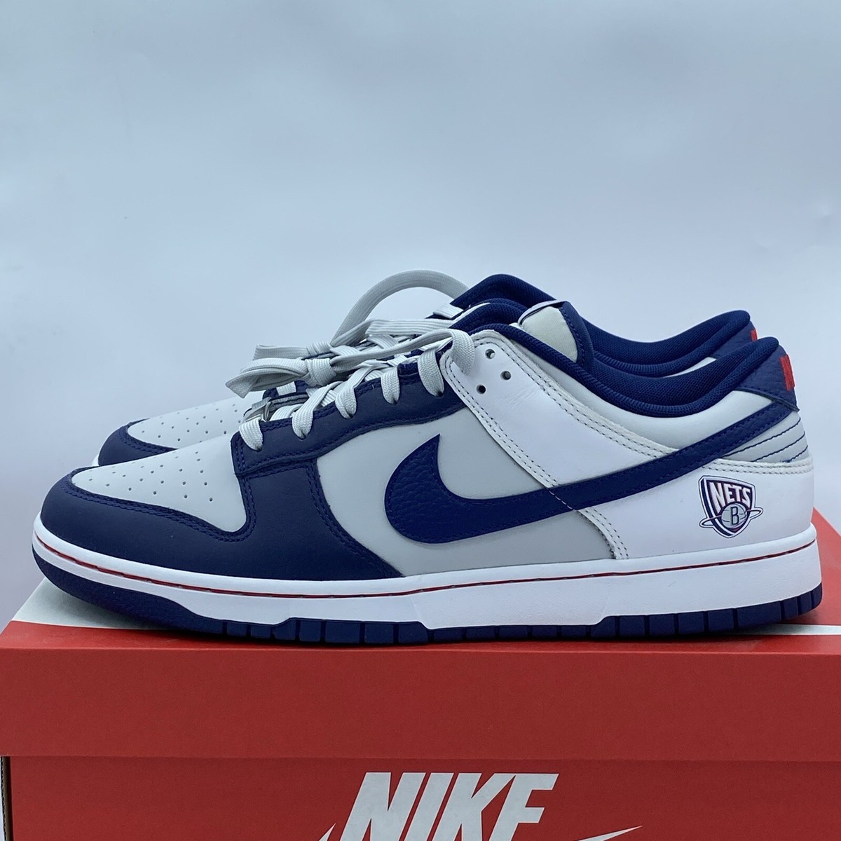 Nike Dunk Low NBA 75th Anniv Brooklyn Nets Trainer DD3363-001 Mens