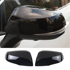 Black Rearview Mirror Cover Trim 2pcs For Toyota Grand Highlander 2024 2025