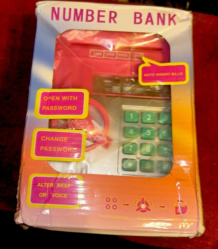 Children's Numbers Bank Teach Your kids How To Save Money